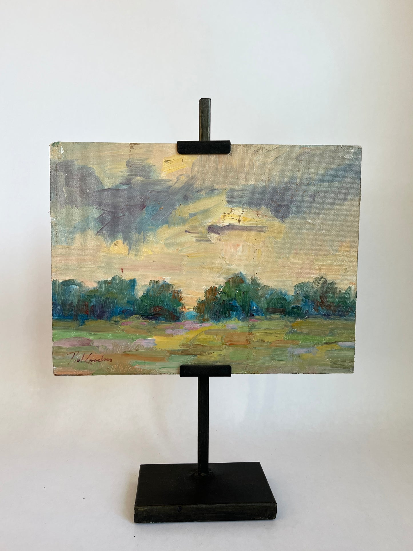 Acrylic Landscape, Signed