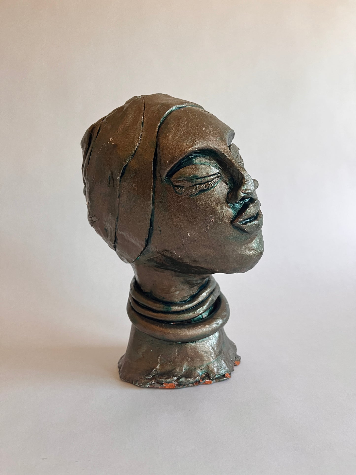 Reserved - Clay Bust of Woman