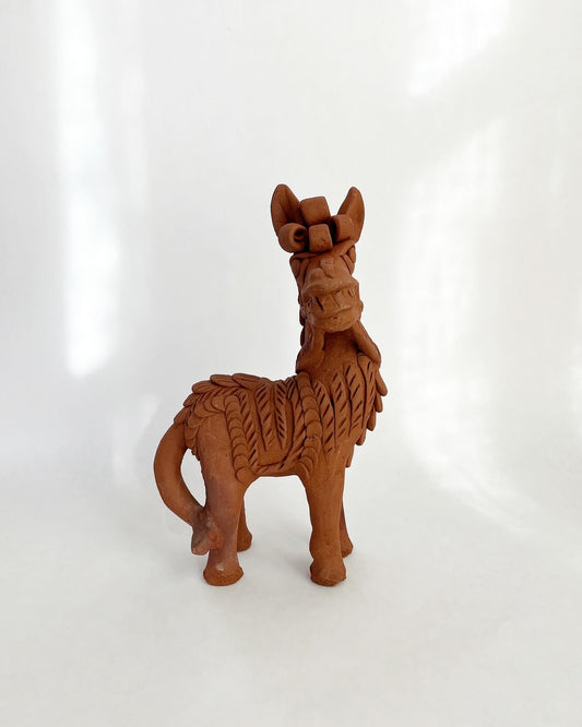 Reserved Listing - Terra Cotta Horse, SP Vase, Wood Fox