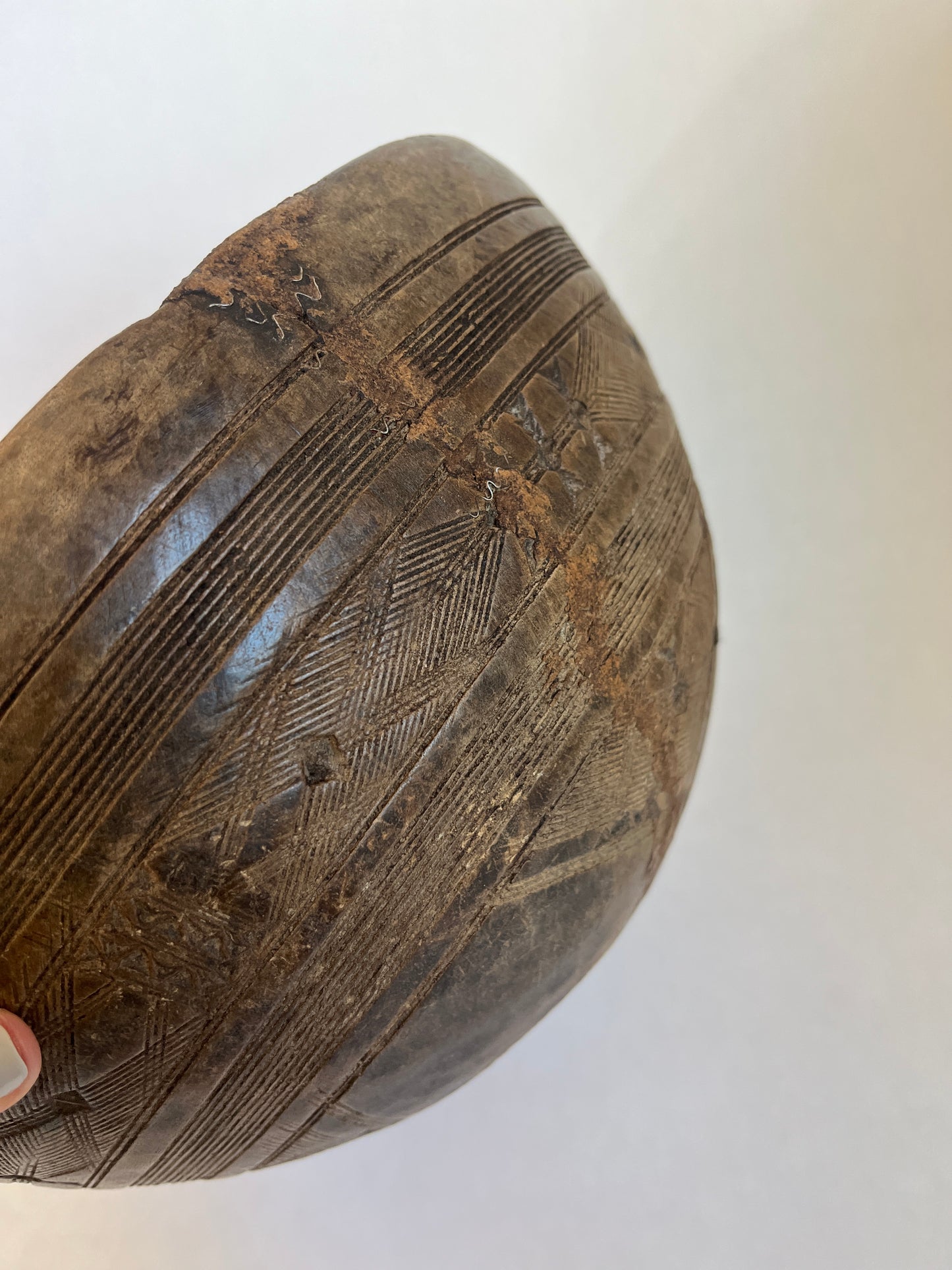 Antique Wooden African Bowl