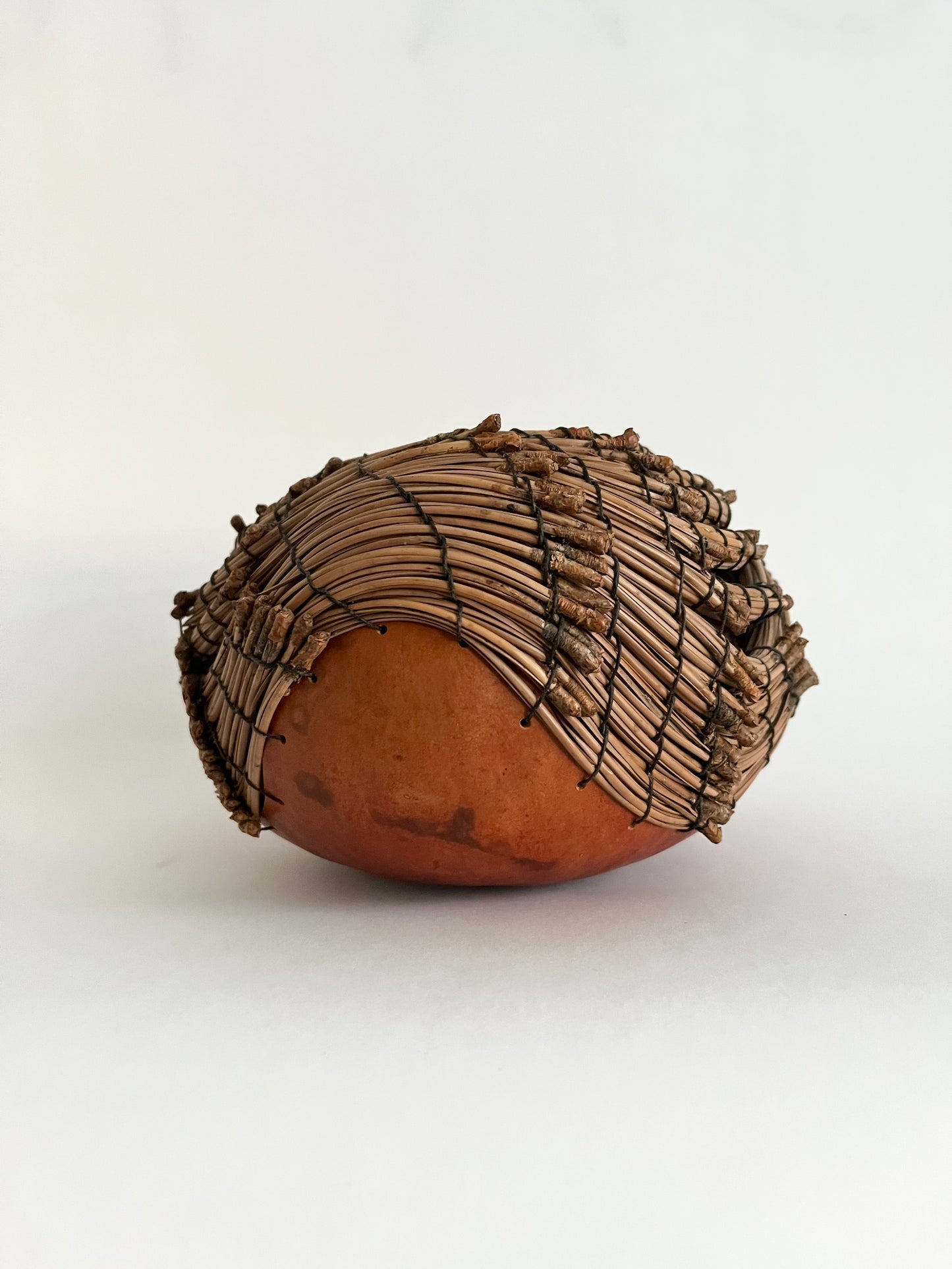 Gourd & Pine Needle Basket