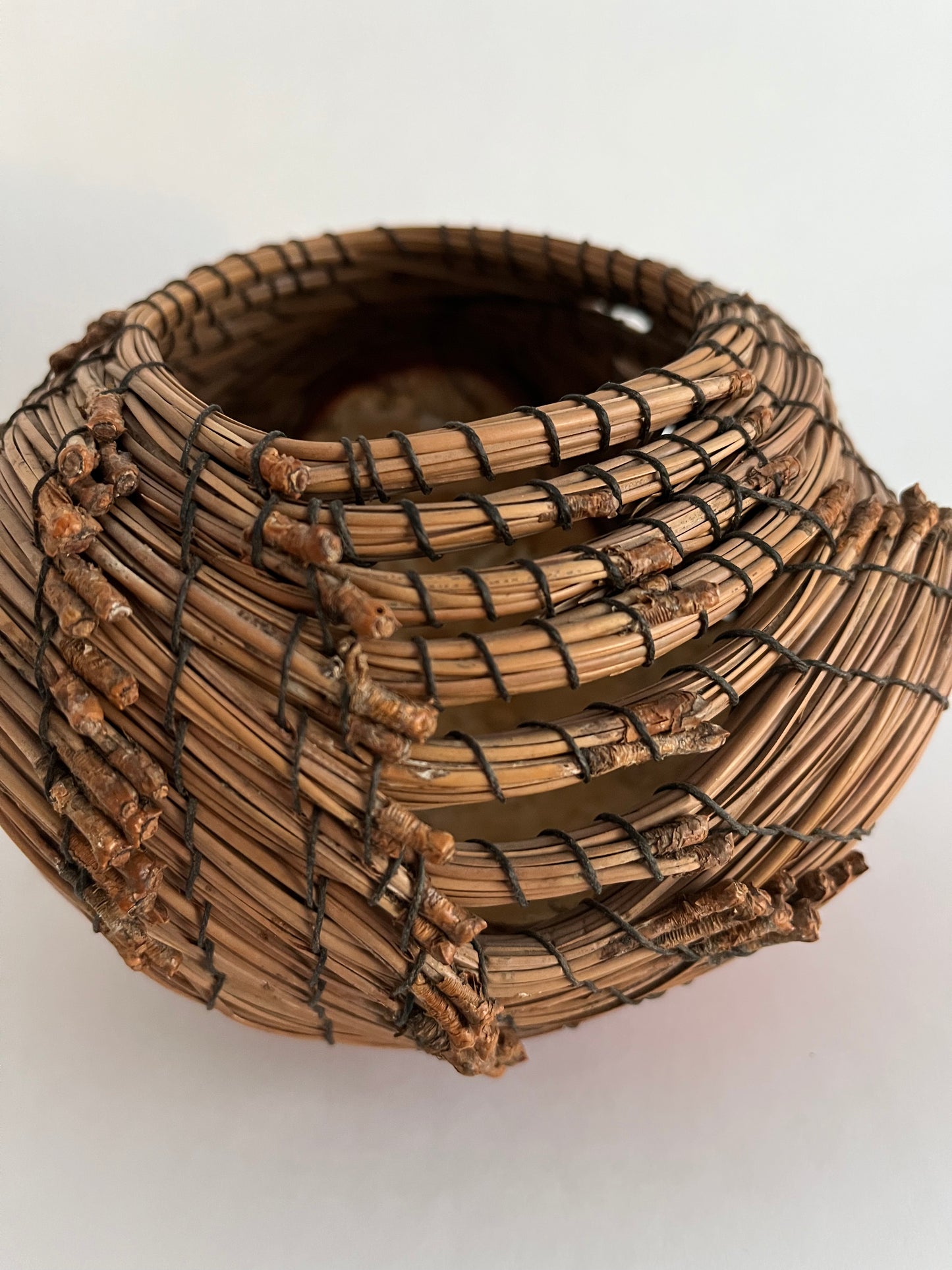 Gourd & Pine Needle Basket