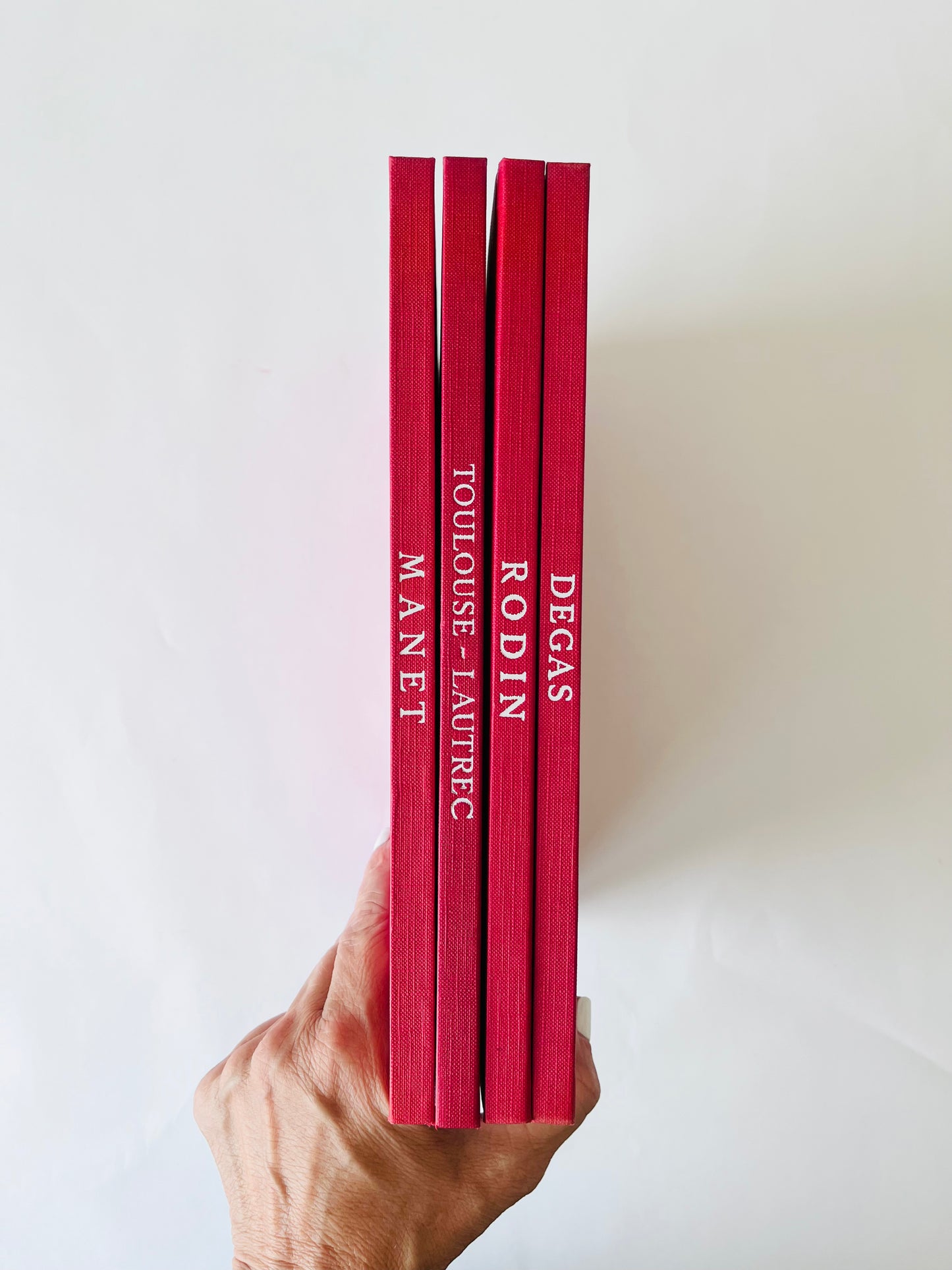 4 Pack Red Art Books