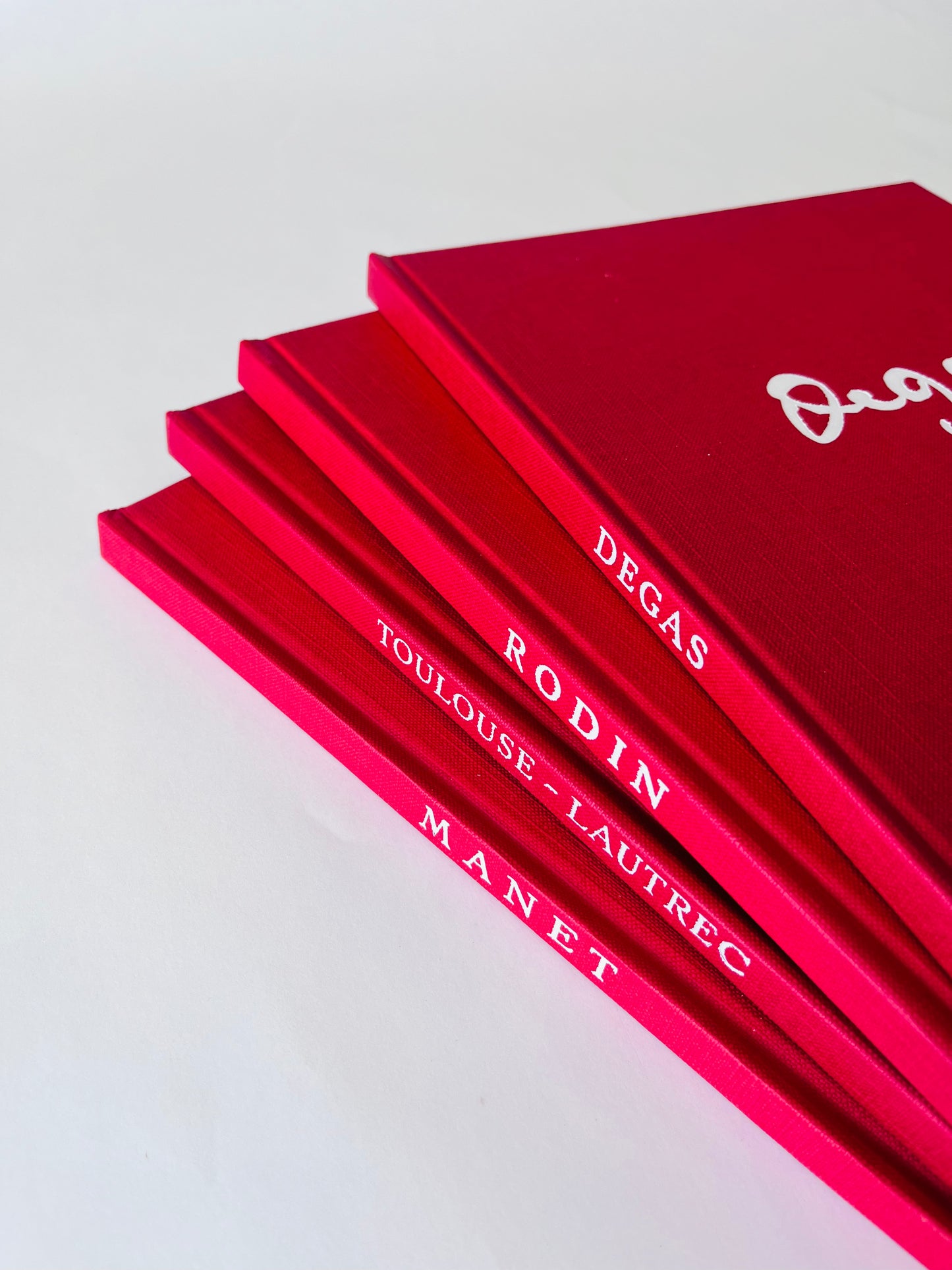 4 Pack Red Art Books