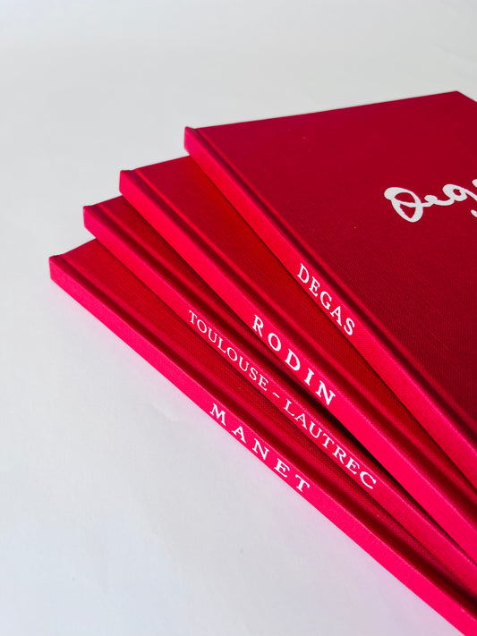 4 Pack Red Art Books